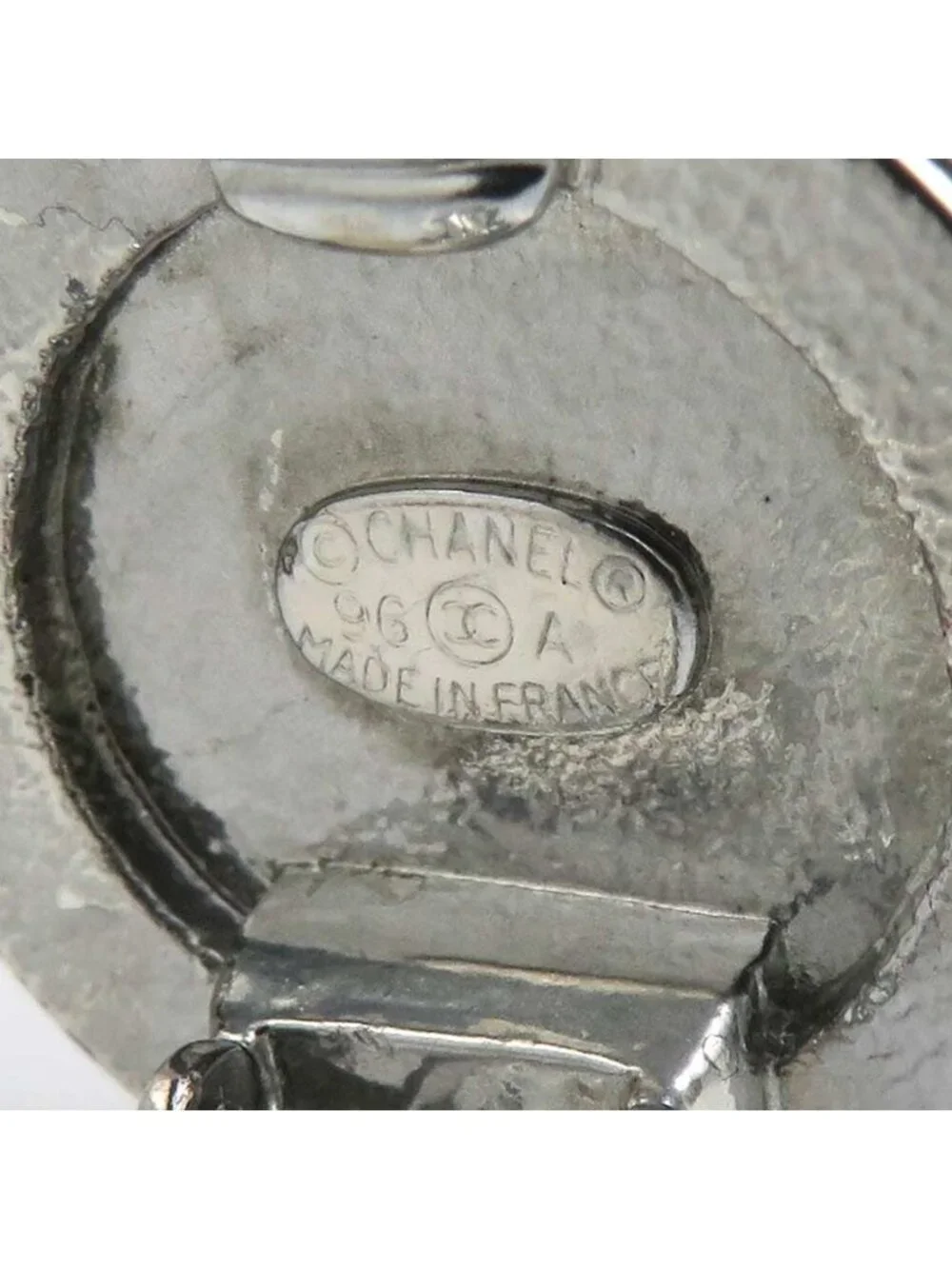 Chanel Earrings Mademoiselle Silver